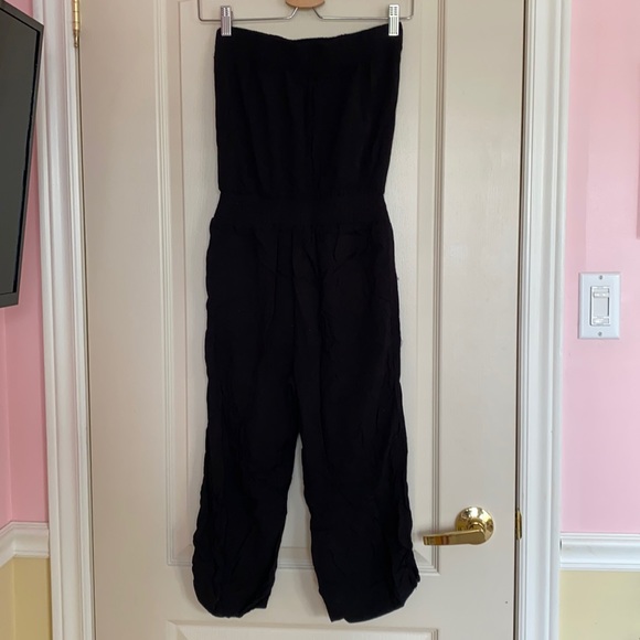 Black Strapless Jumpsuit - Picture 4 of 5